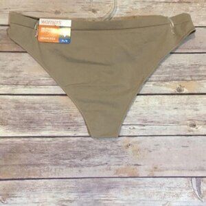 Warner's Thong Seamless Underwear Panty Nude NWT